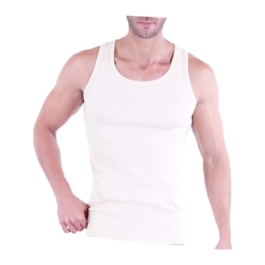 MEN VEST BK3 WHITE 1130 S/2