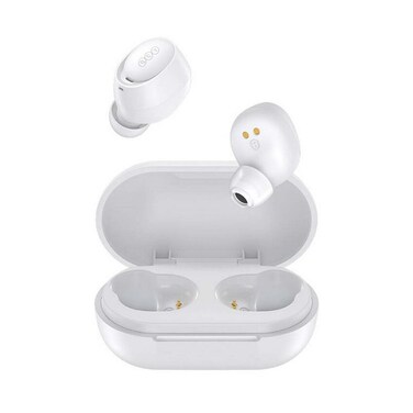 سماعة لاسلكية من كيو سي واي - أبيض - T27A