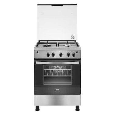 Zanussi Freestanding Gas Cooker 4 Burners 60cm - Stainless Steel - ZCG623A6XA
