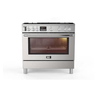 بوتجاز زانوسي بمقلاة هوائية 5 شعلة غاز 90 سم - ستانلس ستيل - ZCG97326XA