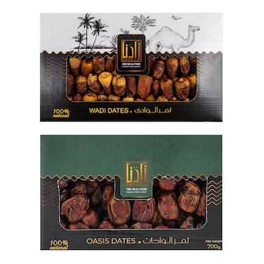 تمر الوادي زادنا - 700 جرام + تمر الواحات - 700 جرام