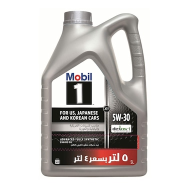 زيت محركات موبيل 1 * 1 بدرجة لزوجة 5W-30 - سعة 5 لتر
