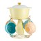 Lotus Soup Mug Set 7 Pieces with Stand - 2043