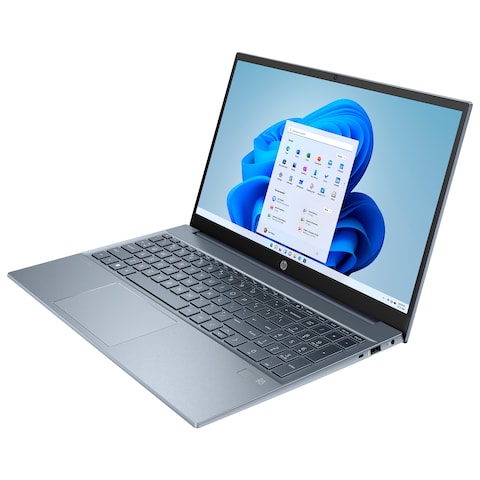 HP Pavilion 15-eh3001ne Laptop - AMD Ryzen 7 7730U - 512GB SSD - 16GB RAM - 15.6-inch - Integrated AMD GPU - Windows 11 - Fog Blue