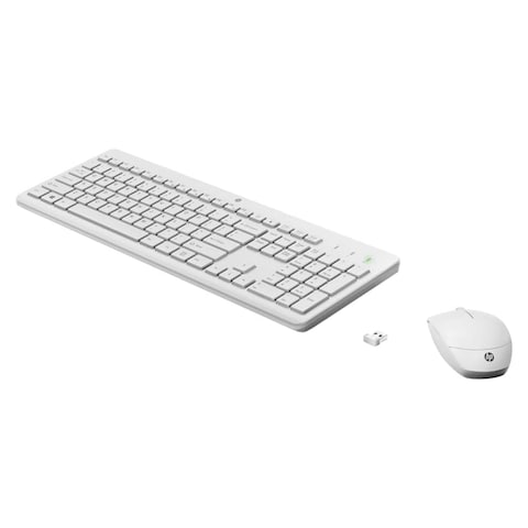 HP Wireless Mouse and Keyboard Combo - White - 230