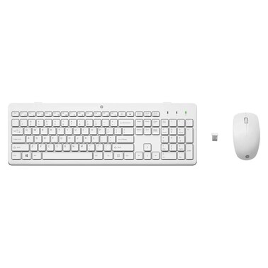 HP Wireless Mouse and Keyboard Combo - White - 230