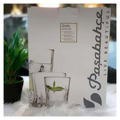 Pasabahce Gaia Cups Set - 18 Pieces