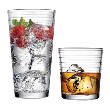 طقم كاسات زجاية باشاباهتشي - 20 قطعة