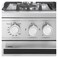 Unionaire Monster Gas Cooker 5 Burners 90 Cm Digital - Silver - C69SS-P2C-511-ICSF-2W-MO-AL