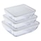OCuisine Glass Food Container Set - 3 Pieces