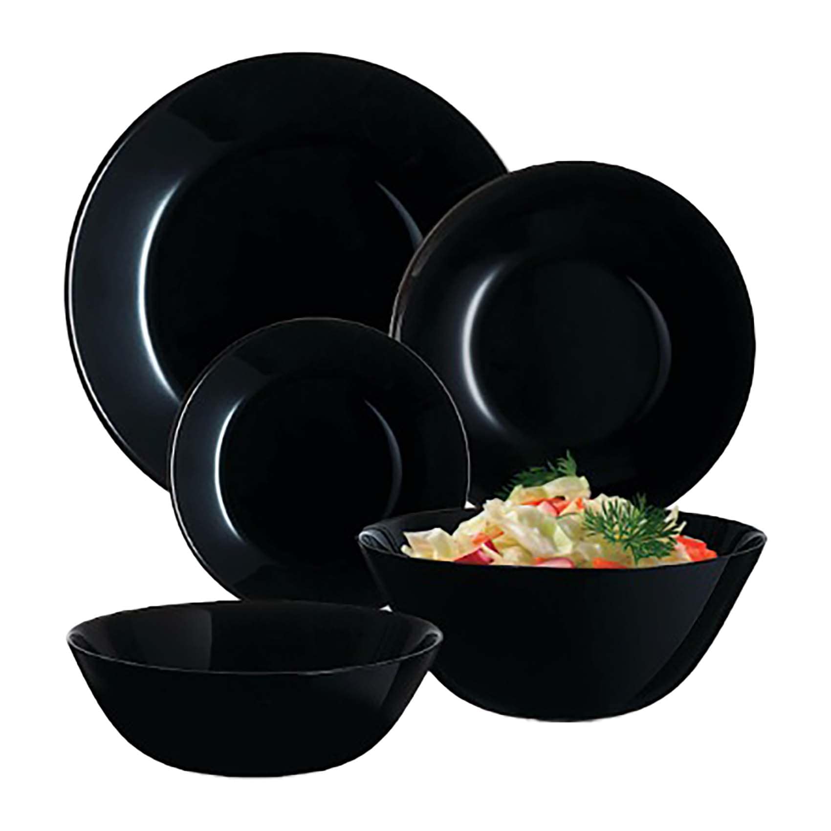 Buy Luminarc Zeely Noir Dinner Set 25 Pieces Online Carrefour