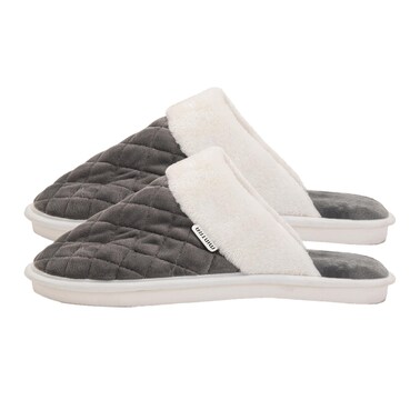 Carreaux Winter Slipper - Dark Grey - Size 46