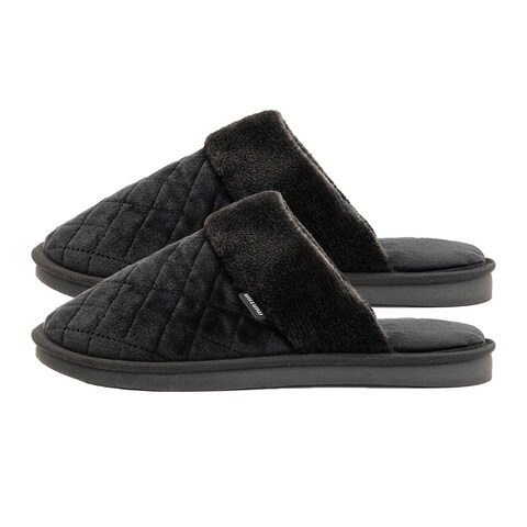 Carreaux Winter Slipper - Black - Size 46