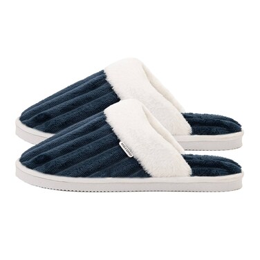 Mintra Striped Slipper - Navy - Size 38