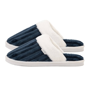 Mintra Striped Slipper - Navy - Size 38