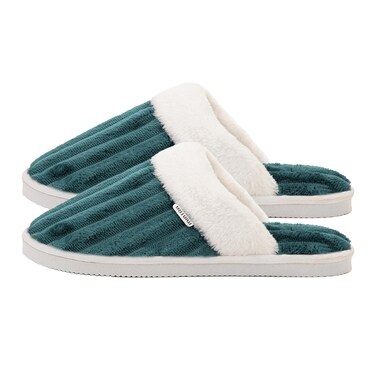 Mintra Striped Slipper - Emerald - Size 40