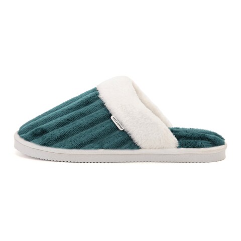 Mintra Striped Slipper - Emerald - Size 44