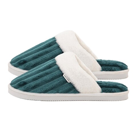 Mintra Striped Slipper - Emerald - Size 44