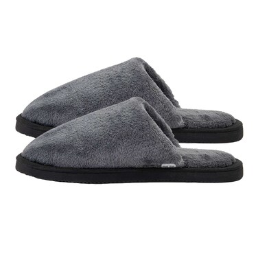 Mintra Plain Winter Slipper - Dark Gray - Size 46