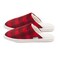 Mintra Printed Winter Slipper - Red Checked - Size 42