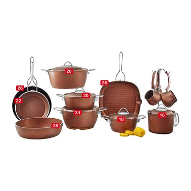 Vision Premium Granite Cookware Set - 23 Pieces