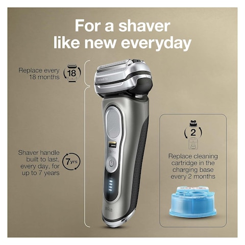 Braun Series 9 Pro Electric Shaver - Silver - 9465CC