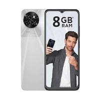 ايتل S23 - شاشة 6.6 بوصة 128 جيجابايت/8 جيجابايت ثنائي الشريحة بشبكة الجيل الرابع - ابيض