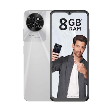 ايتل S23 - شاشة 6.6 بوصة 128 جيجابايت/8 جيجابايت ثنائي الشريحة بشبكة الجيل الرابع - ابيض
