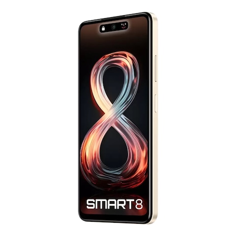 Infinix Smart 8 - 6.6-inch 64GB/2GB Dual SIM 4G Smartphone - Shiny Gold