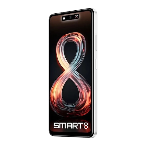 Infinix Smart 8 - 6.6-inch 64GB/2GB Dual SIM 4G Smartphone - Galaxy White