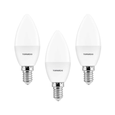 لمبة تورنيدو بلحة ليد 5 وات - ضوء أصفر - 3 لمبات