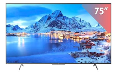 تليفزيون شارب 75 بوصة 4K فائق الدقة سمارت بريسيفر مدمج - 4T-C75FN6