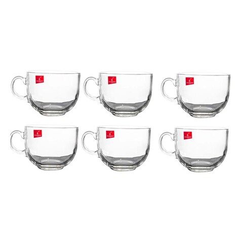 Blinkmax Glass Coffee Cup Set - 80 ml - 6 Pieces - KTZB120