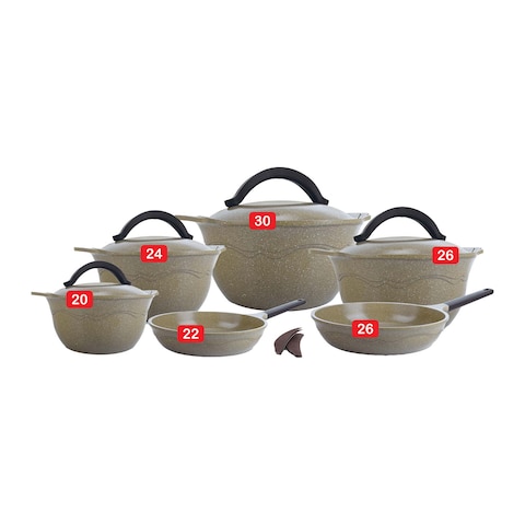 Master Retro Granite Cooking Set - 12 Pieces