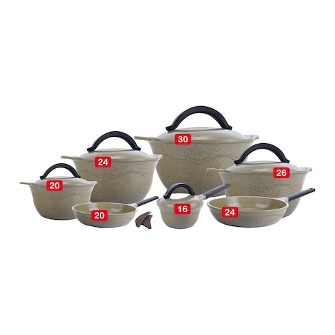 Master Retro Granite Cooking Set - 14 Pieces