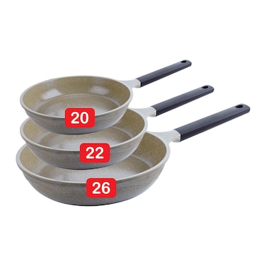 طقم طاسات ماستر ريترو - 3 قطع