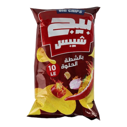 رقائق بطاطس بيج شيبس بالشطة الحلوة - 63 جرام