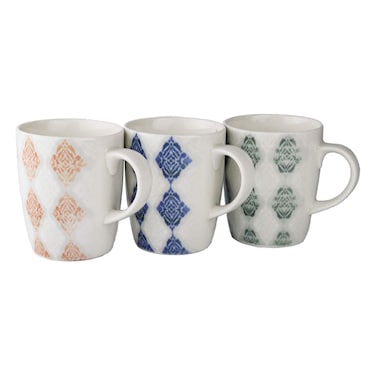 طقم مجات بورسلين لوتس - 3 قطع