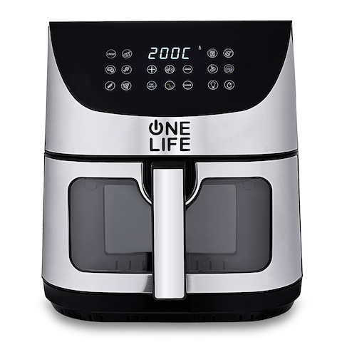 One Life Air Fryer 10 Liter 2000 Watt Digital - Silver - HAF730P