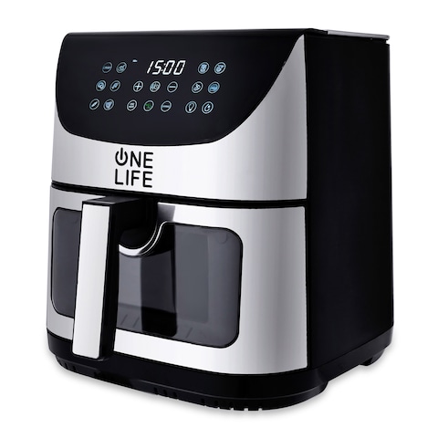 One Life Air Fryer 10 Liter 2000 Watt Digital - Silver - HAF730P