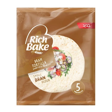 خبز تورتيلا نخالة القمح ريتش بيك حجم صغير - 5 قطع