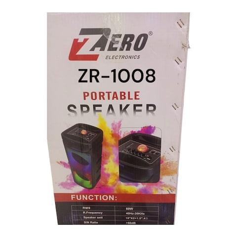 سماعة محمولة زيرو 60 واط - ZR-1008
