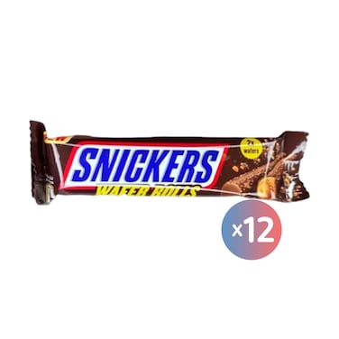 سنيكرز ويفر رول - 24 جرام - 12 قطعة