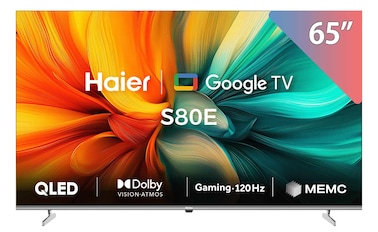 Haier 65-inch 4K UHD QLED Smart TV with Built-in Receiver - H65S80EU