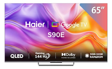 Haier 65-inch 4K UHD QLED Smart TV with Built-in Receiver - H65S90EU