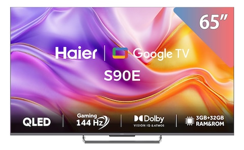 تليفزيون هاير 65 بوصة 4K فائق الدقة كيوليد سمارت بريسيفر مدمج - H65S90EU