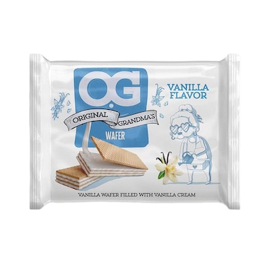 أوه جي ويفر محشو بكريمة الفانيليا - 10 بسكوتة