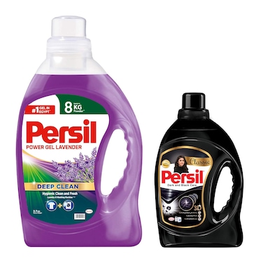 Persil Gel Detergent with Lavender Scent - 3.9 Kg + Gel for Black Clothes - 800 gm