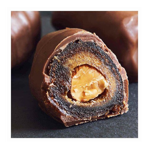 Chocolate Covered Dates Stuffed With Almonds
