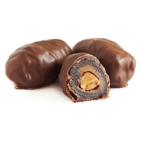 Chocolate Covered Dates Stuffed With Almonds